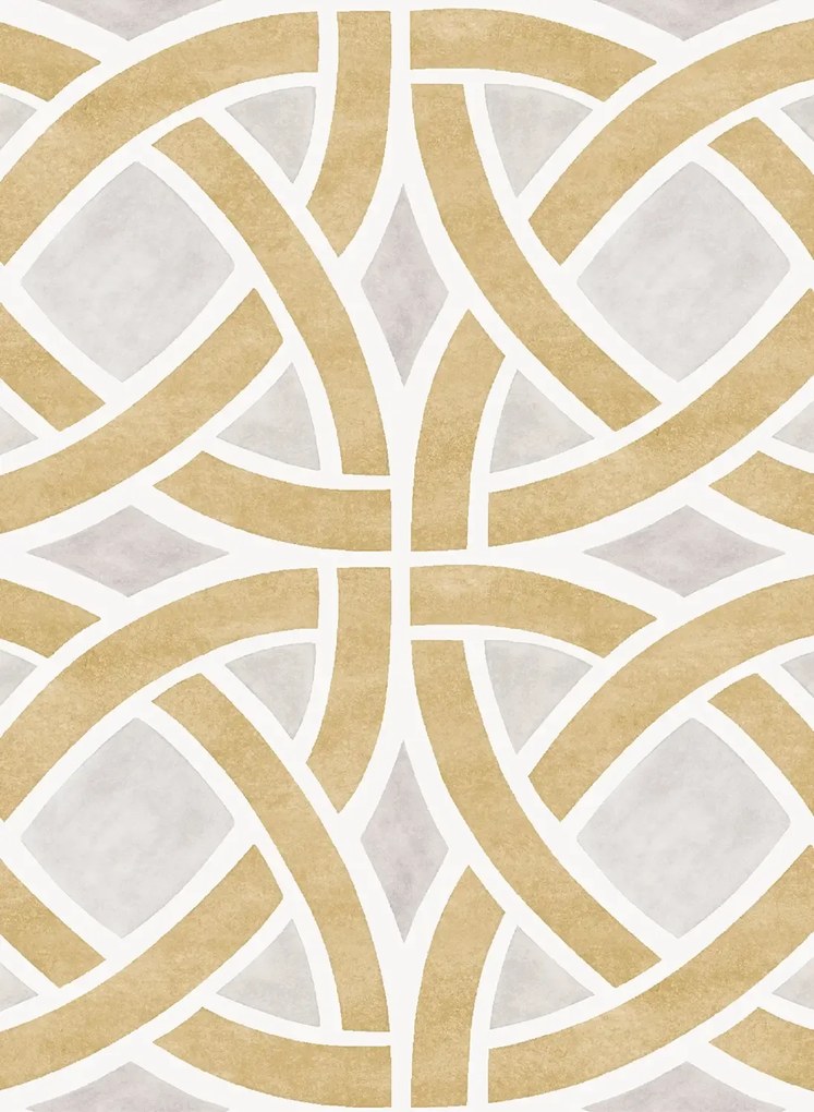 Coordonne Carta da parati Roots - Ocre