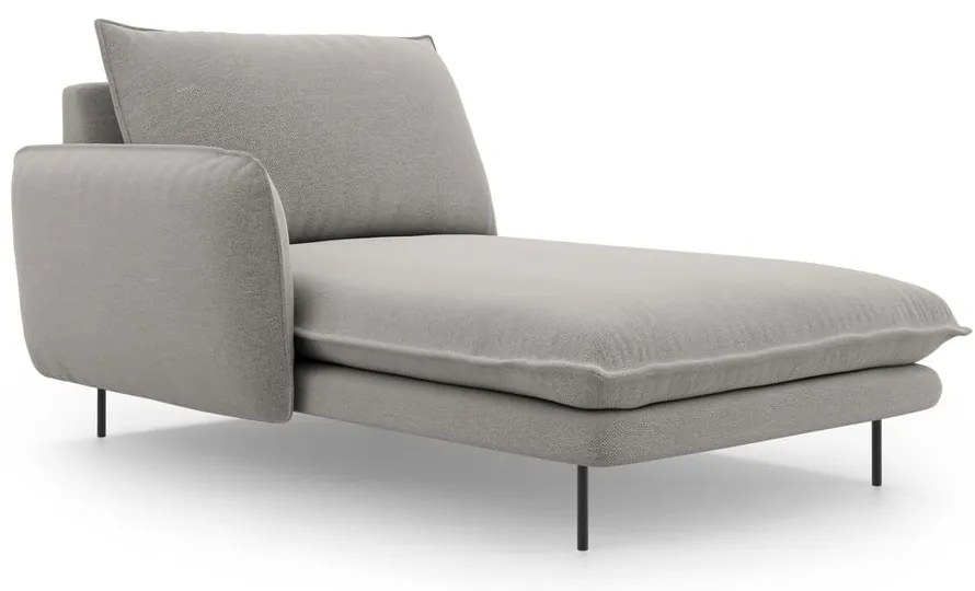 Poltrona lounge grigio chiaro, angolo sinistro Vienna - Cosmopolitan Design