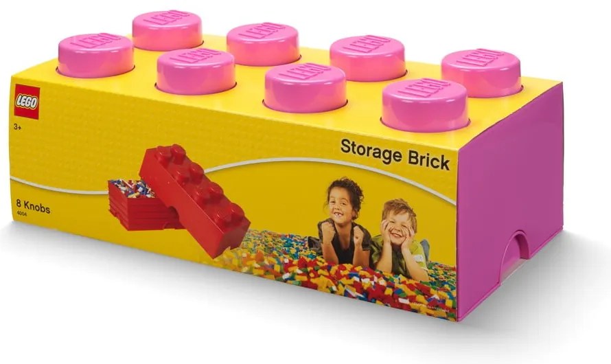 Scatola portaoggetti rosa scuro - LEGO®