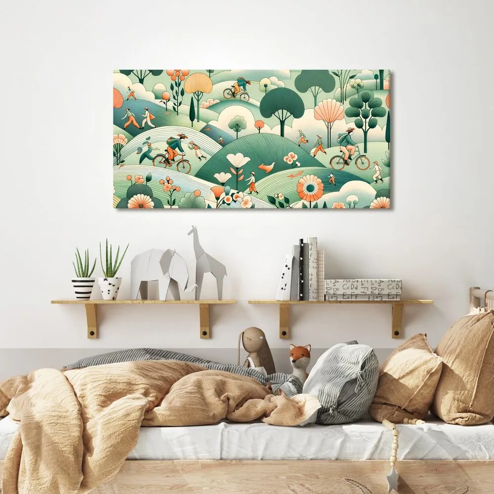 Quadro su tela – Passeggiata e giro nel paesaggio