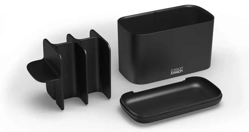Portaspazzolini in plastica nero EasyStore - Joseph Joseph