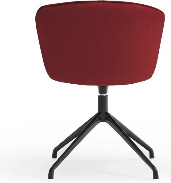 Set di sedie da pranzo burgundy in imbottito 2 pz Add – Teulat