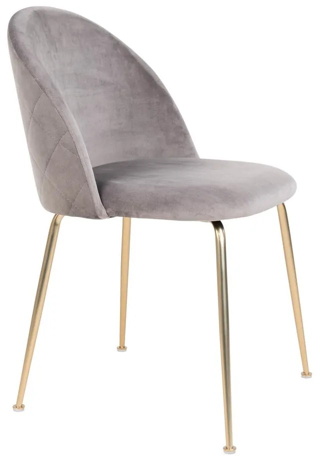 Set di 2 sedie da pranzo in velluto grigio chiaro Geneve - House Nordic