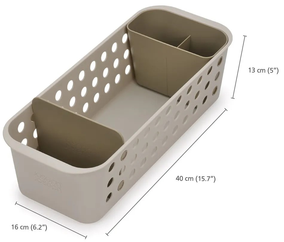 Organizer da bagno beige EasyStore – Joseph Joseph