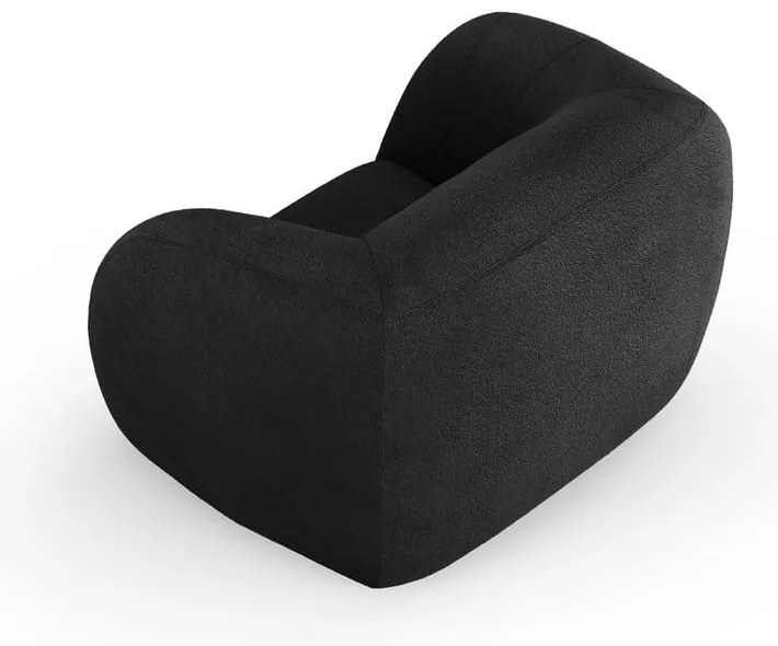 Poltrona grigio scuro in tessuto bouclé Essen - Cosmopolitan Design