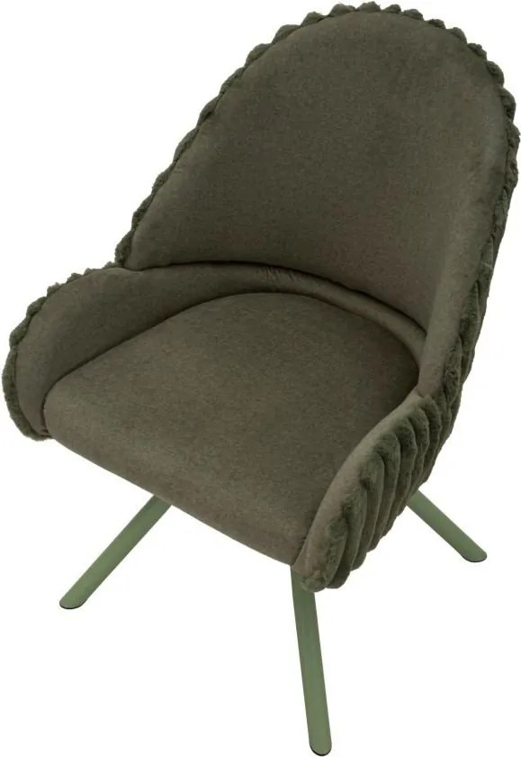 Set di sedie da pranzo verde imbottite con braccioli 2 pz Stockholm – Mauro Ferretti