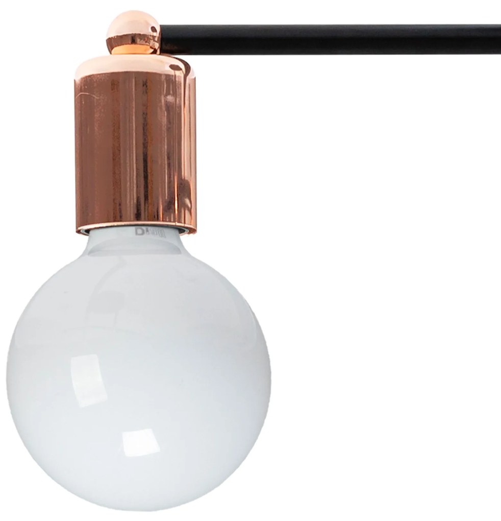 Lampada Di Cristallo Da Soffitto PensileQuadruplo Rose Gold Glamour 392200