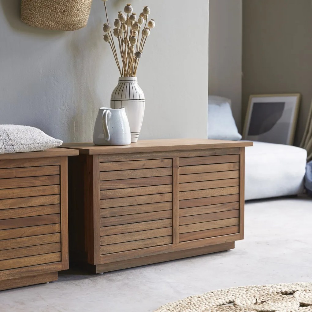 Tikamoon - Cassapanca in legno di acacia Loggia 80