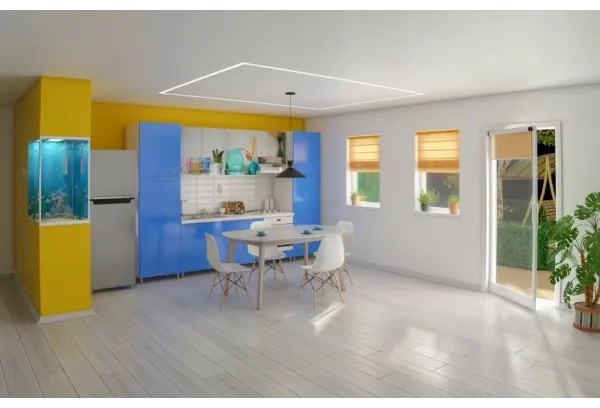 Redo 01-1462 - Lampadario a sospensione con filo KIMONO 1xE27/42W/230V diametro 39,5 cm nero