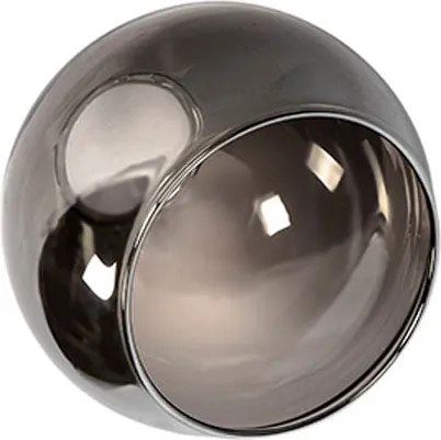 Faretto da soffitto intelligente nero con vetro fumé incl. Wi-Fi P45 - Vidro