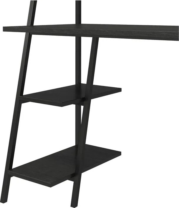 Scrivania a muro con piano effetto rovere 51x111 cm Bushwick - Novogratz