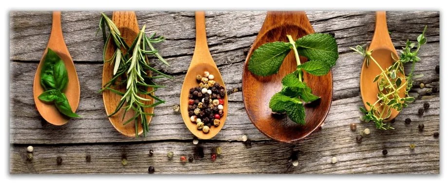 Immagine su tela, 30 x 80 cm Glasspik Kitchen Wooden Spoons - Styler