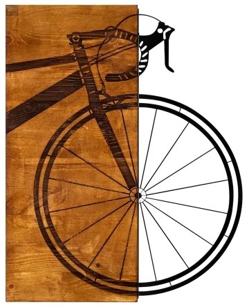 Decorazione da muro 45x58 cm bike legno/metallo