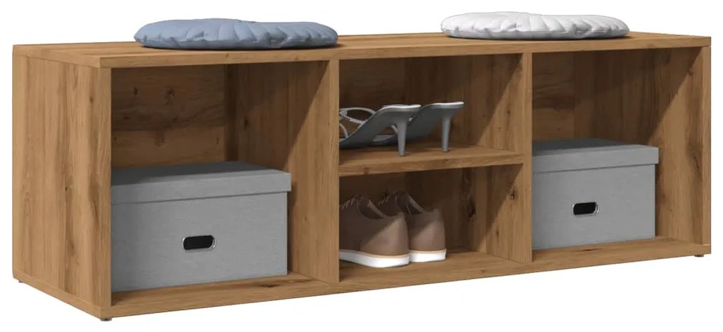 Scarpiera Rovere Artigianale 105x35x35 Cm İn Legno Multistrato /