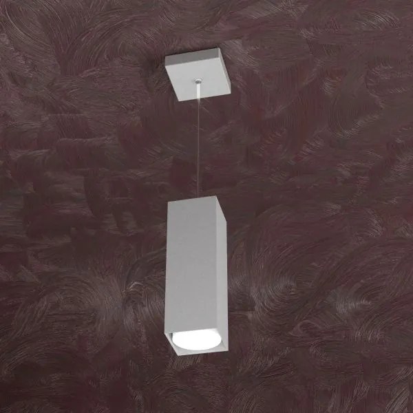 Area sospensione tubo h.25 1 luce grigio 1127-s25-gr