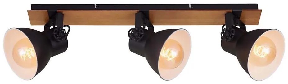 Briloner 2742-035 - Faretto SPOTLIGHT 3xE27/40W/230V nero/marrone