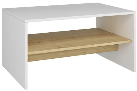 Tavolino APOLLON 47x90 cm beige/bianco