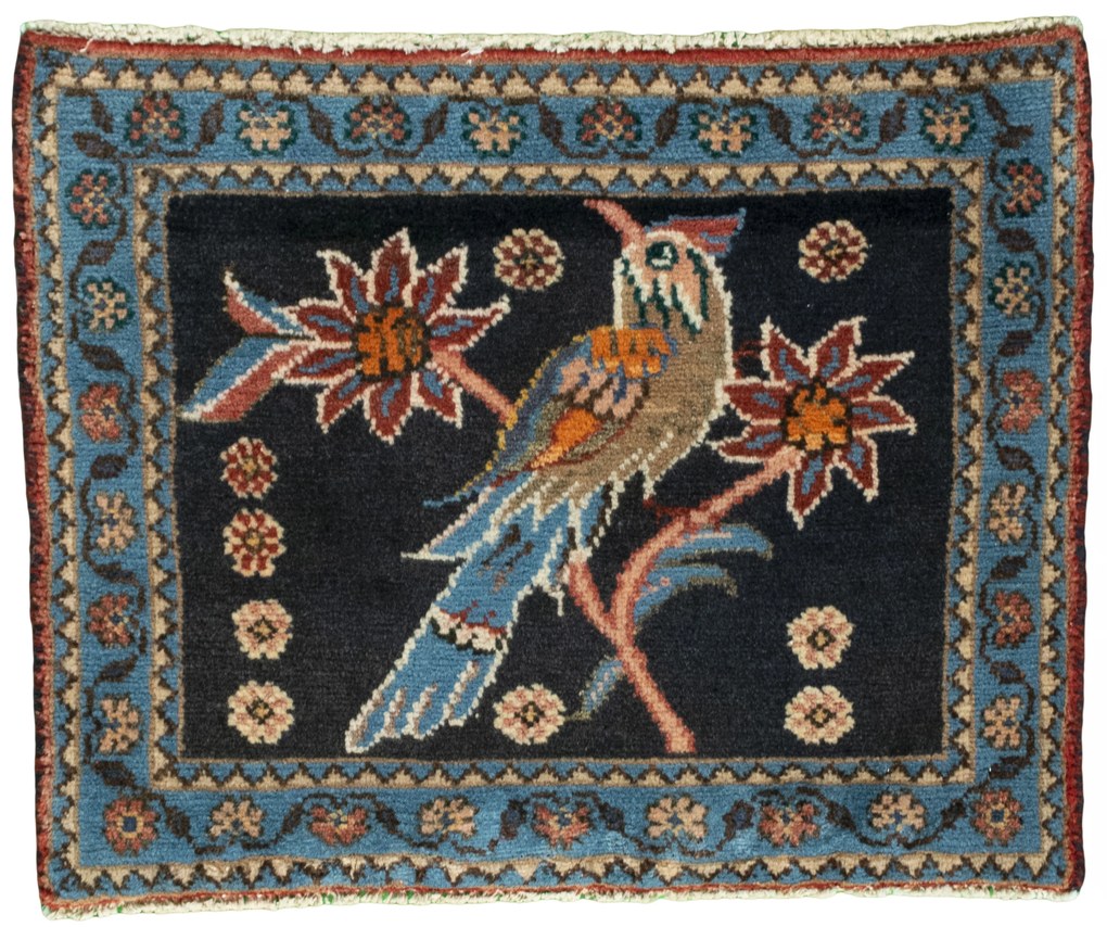 Shiraz Tappeto persiano 60 x 50 Rosso (Iran) Annodato A Mano