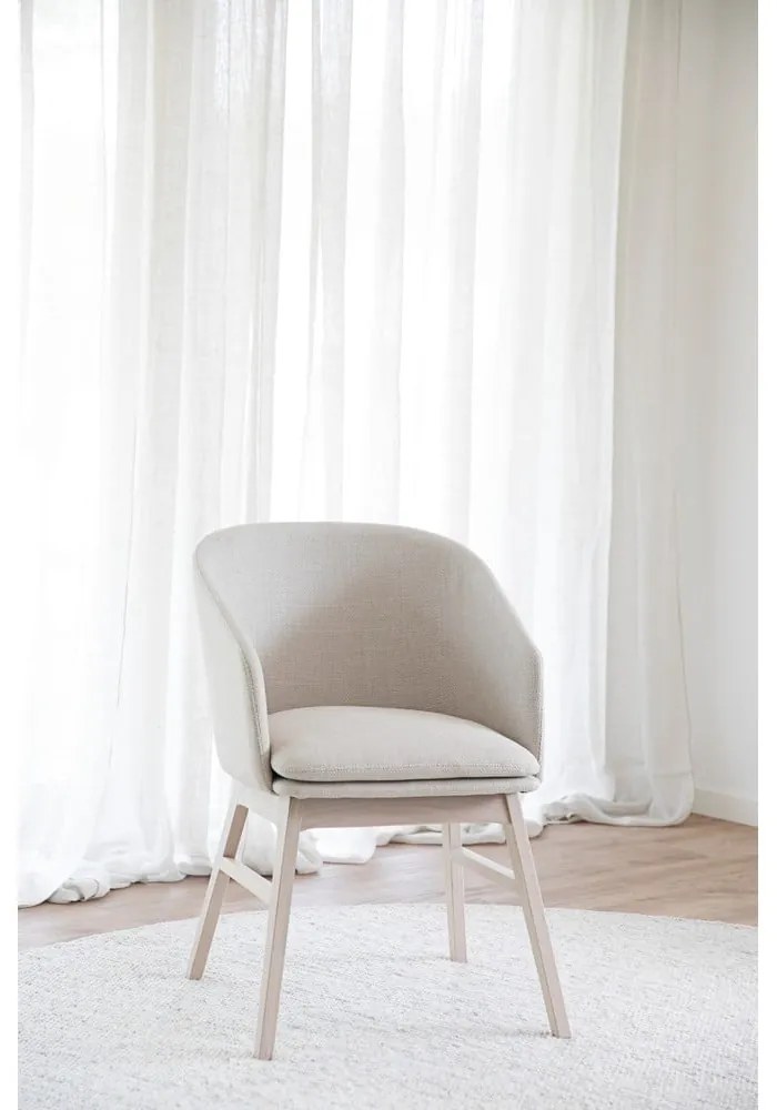 Set di sedie da pranzo beige in imbottito 2 pz Windham – Rowico