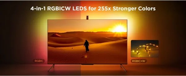 Govee - TV Backlight 3 Lite TV 55-65" SMART LED retroilluminazione RGBICW Wi-Fi IP67 +RC