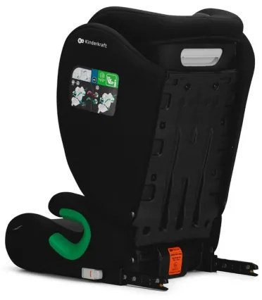 KINDERKRAFT - Seggiolino auto JUNIOR FIX 2 (100-150 cm) Graphite nero