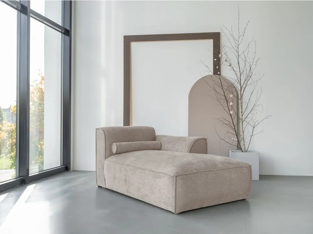 Divano componibile beige (con penisola a destra) Flex Felix – Miuform