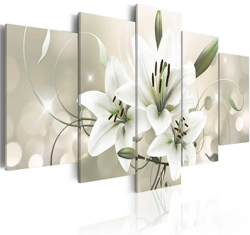 Quadro Soffio di primavera  Colore Beige, Dimensioni e Misure 100x50