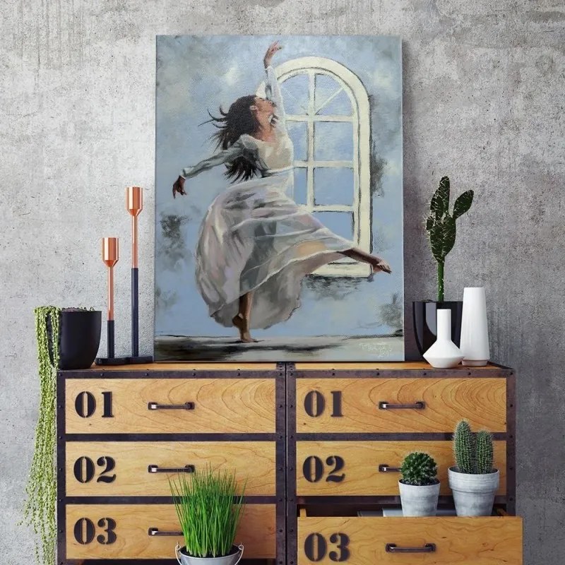 Quadro su tela, Ballerina danzante  Dimensioni 40x60