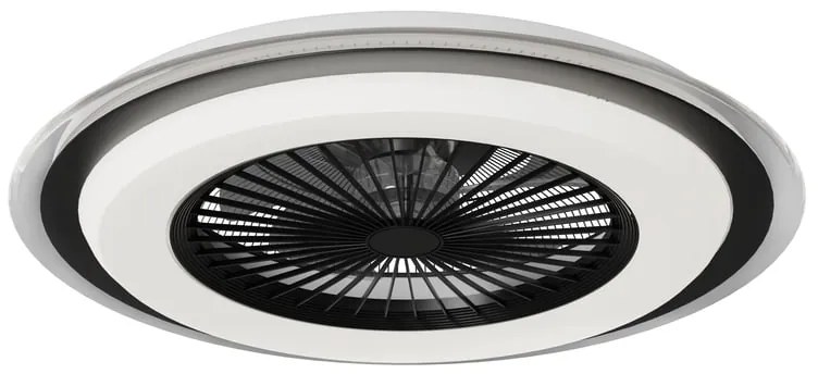 Ventilatore da soffitto Majola pale bianche, struttura nero ø 60 cm INSPIRE