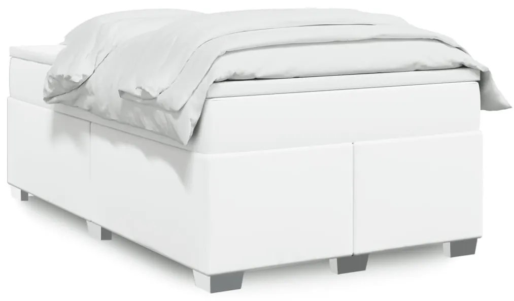 Giroletto A Molle Con Materasso Bianco 120x190 Cm İn Similpelle /