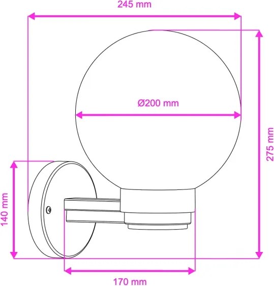 Brilagi - Applique da esterno HARBOR 1xE27/40W/230V IP33 antracite/bianco