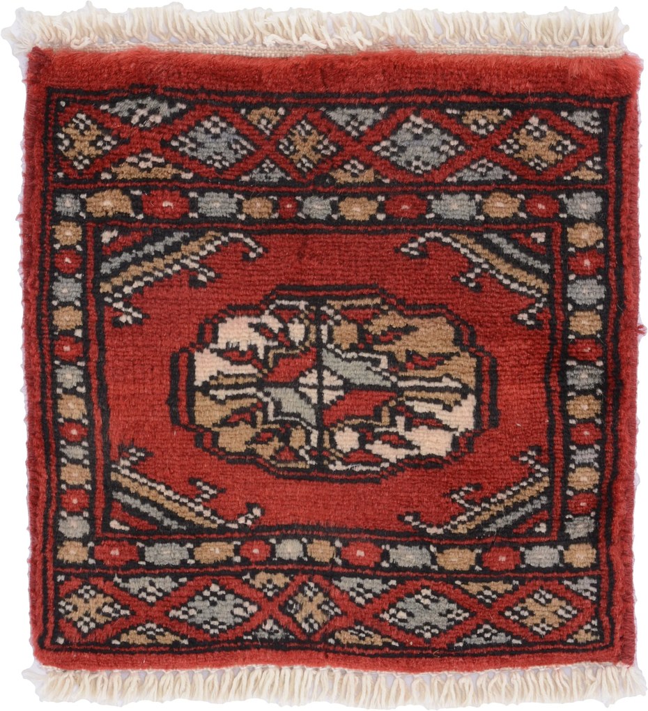 Bokhara Tappeto 30x30 (Pakistan) Annodato A Mano