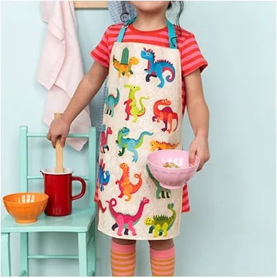 Grembiule per bambini in cotone Baby Dinos – Rex London
