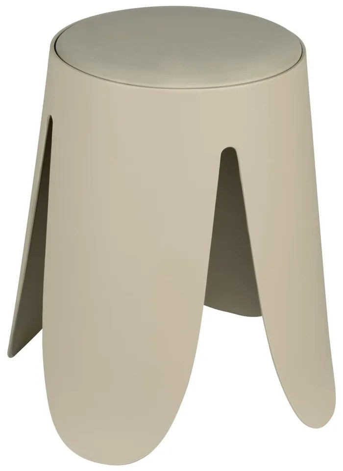 Sgabello beige in plastica impilabile Comiso – Wenko