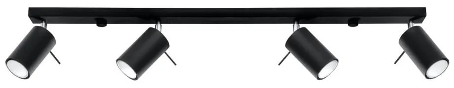 Apparecchio da soffitto nero 4L Etna - Sollux