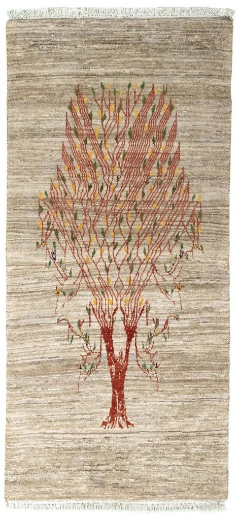 Gabbeh Tappeto 90 x 190 Beige (Iran) Annodato A Mano