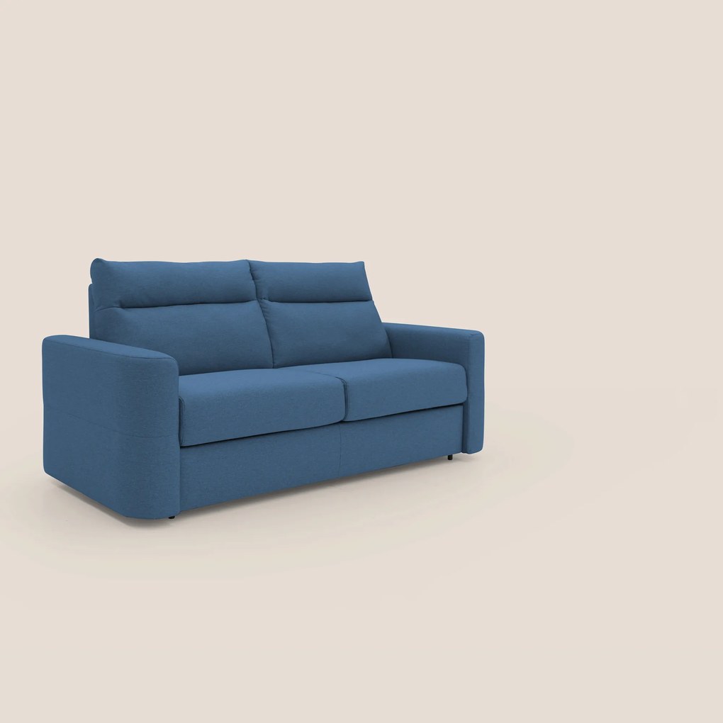 Cupido Divano letto materasso H18 cm e schienale alto in tessuto impermeabile simil cotone T13