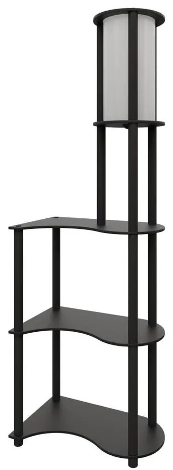 Lampada da terra con mensole NOTO 1xE27/40W/230V nero