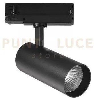 Faro binario plane nero led 30w 3700lm 3000k 7x15cm