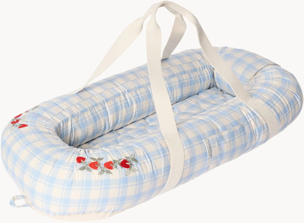 Baby nest portatile in cotone Sky Blue