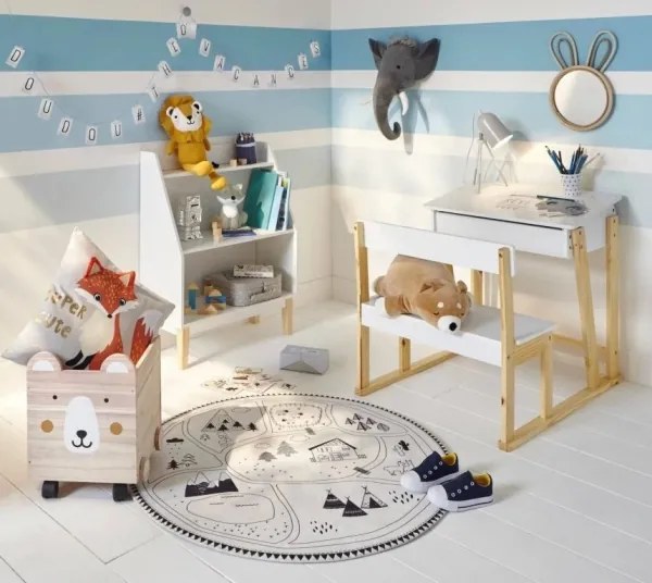 Atmosphera - Specchio da parete per bambini RABBIT 37x24 cm in bambù