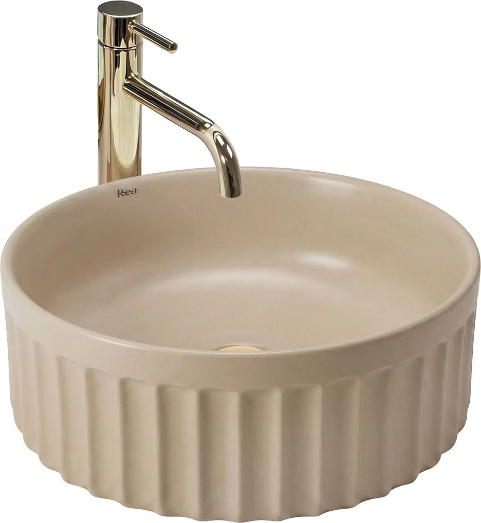 Lavabo da appoggio Rea DUO Caffe Latte Matt