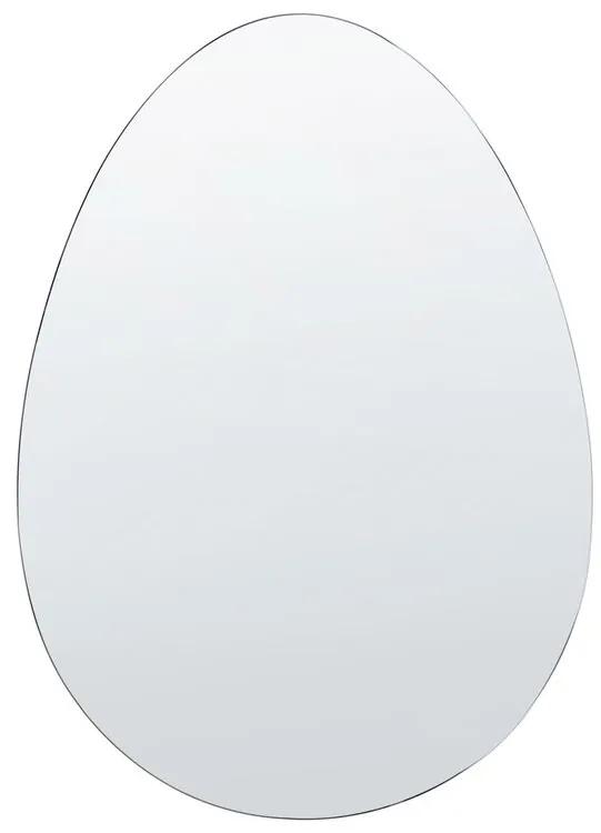 Specchio da parete argento 50 x 70 cm MONTRESOR Beliani