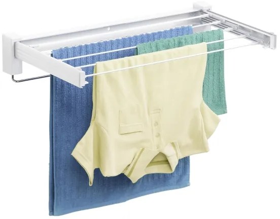 WENKO 3770013100 - Stendibiancheria BUTTERFLY 70x13,5 cm argento/bianco