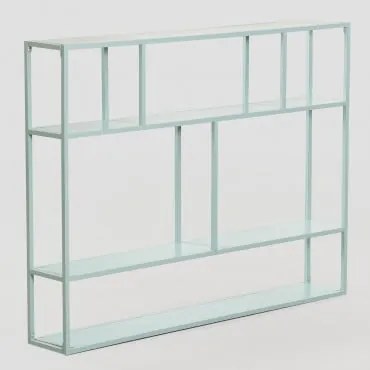 Scaffale modulare a parete in metallo (120 cm) Thura Verde Abete - Sklum