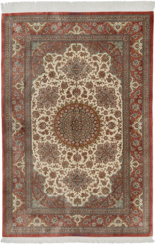 Ghom Tappeto persiano 140 x 210 (Iran) Annodato A Mano