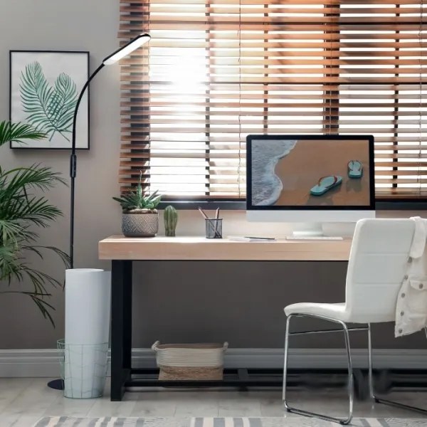 Lampada da terra dimmerabile a LED TEILO LED/10W/230V 3000/4000/6500K nero + +TC