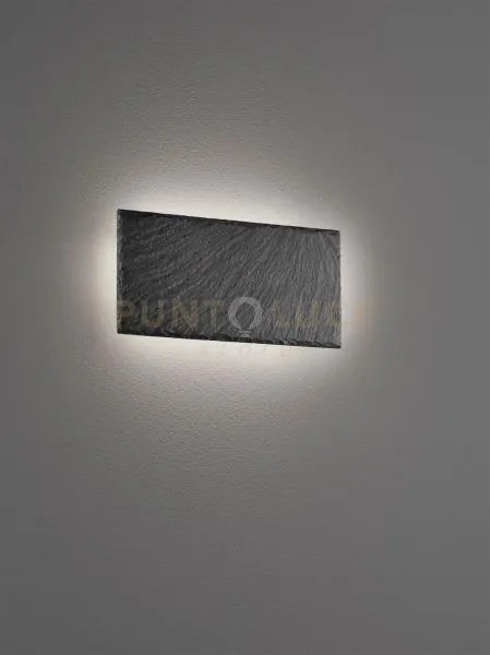 Raven applique led  9w  1000lm, 3000k rettangolare in aredesia nera...