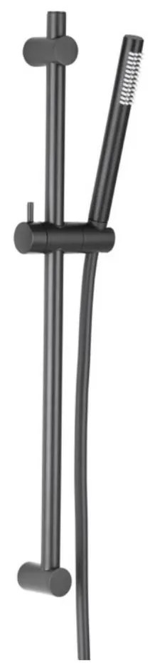 KFA Armatura 841-363-81 - Set doccia MOZA acciaio inox/nero opaco