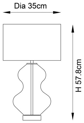 Endon 99110 - Lampada da tavolo dimmerabile KELDA 1xE27/10W/230V bianco/oro